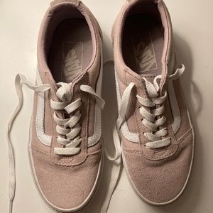 Vans Old Skool Sk8 Low Pink Suede Shoes